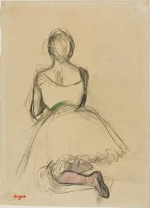 Dancer Kneeling, Seen from the Back