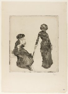 Mary Cassatt at the Louvre: The Etruscan Gallery by Hilaire Germain Edgar Degas