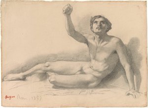 Study of a Male Nude by Hilaire Germain Edgar Degas