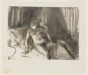 Waiting by Hilaire Germain Edgar Degas