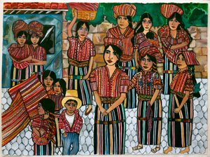 Guatemalan Girls, Solola by Hilary Simon
