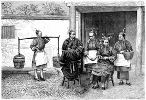 People of the Fokien province, China, 1895 by Hildibrand