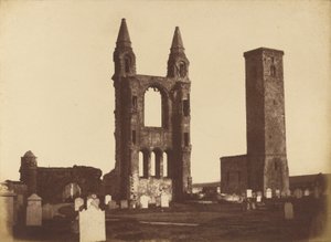 St. Andrews Cathedral, East Gable and St. Regulus Tower by Hill and Adamson