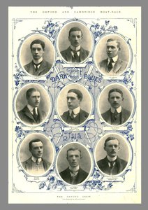 The Oxford Crew, Oxford and Cambridge Boat Race, 1898 by Hills and Saunders