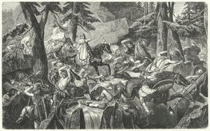 Charlemagne crossing the Alps, 773 by Hippolyte Delaroche