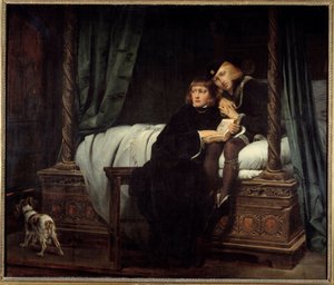 The Children of Edward (1483). Portrait of the children of Edward IV of England: Edward V (1470-1483), King Minor of England and Richard Duke of York by Paul Delaroche
