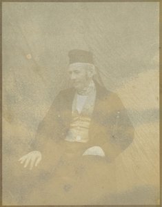 Portrait of a Seated Man in a Cap by Hippolyte Bayard
