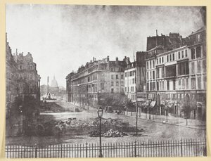 Rue Royale and Remains of the Barricades of 1848 by Hippolyte Bayard