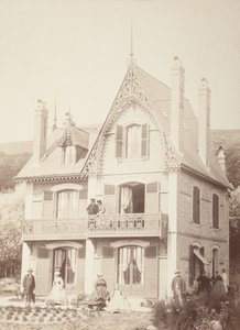 Untitled (Family Portrait - People With House) by Hippolyte Bayard