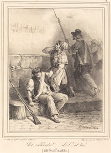 The Scoundrels!... by Hippolyte Bellange