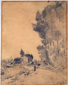 Landscape in Ottignies by Hippolyte Boulenger
