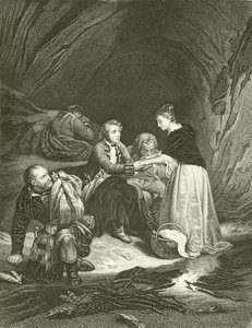 Charles Edward (the Pretender) and Flora Macdonald by Hippolyte Delaroche