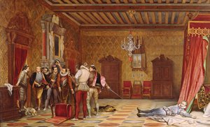 The Assassination of Henri de Lorraine (1549-88) Duc de Guise, 1834