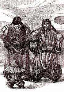 The Eskimo family (engraving)