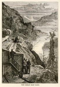 The Great Salt Lake, from Around the World in Eighty Days by Jules Verne by Hippolyte Leon after Benett