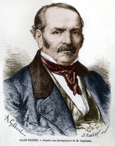Allan Kardec (1804-1869) True Name Hippolyte Leon Denisart-Rivail, Inventor of Spiritualism in France, Engraving After a Photo by Leymarie by Hippolyte Leymarie