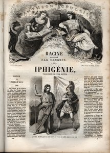 Iphigenie tragedie by Jean Racine (engraving) by Hippolyte Louis Pauquet