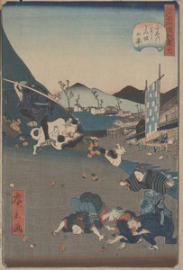 View of Nishitoisaka in Koishikawa by Hirokage Utagawa