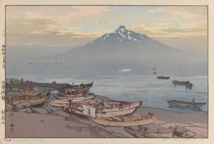 Peaceful Rishiri by Hiroshi Yoshida