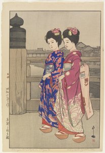 The Great Bridge of Sanjo in Kyoto by Hiroshi Yoshida