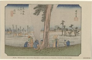 Hamamatsu (No. 30. Hawawatsu: one of the fifty-three noted places on Tokaido, painted by Hiroshige) by Hiroshige (I) , Utagawa