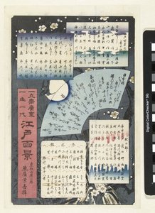 Table of Contents of the Series Hundred Views of Edo by Hiroshige (I) , Utagawa