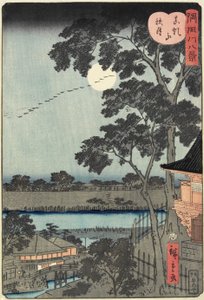 Autumn Moon over the Matsuchiyama Hill