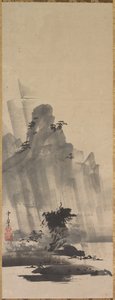 Mountain and River in Storm by Hirowatari Setsuzan