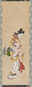 Standing Figure of a Woman, 18th Century by Hishikawa Morofusa