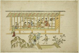 A House of Courtesans, from the series The Appearance of Yoshiwara by Hishikawa Moronobu