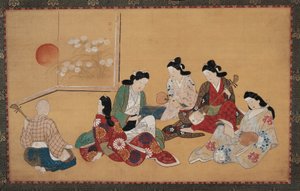 Musical Party by Hishikawa Moronobu