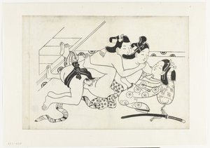 Erotic Scene by Hishikawa Moroshige (attributed to)
