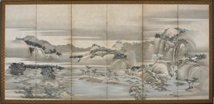 Landscapes of the Four Seasons: Spring and Summer, Edo period, late 18th-early 19th century