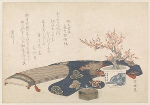 Still Life with Koto by Hishikawa Sori