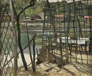 Landscape from Meudon, France by Hjalmer Eilif Emanuel Peterssen
