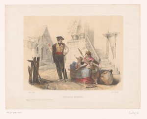 Family in Basque Costumes by Hélène Feillet