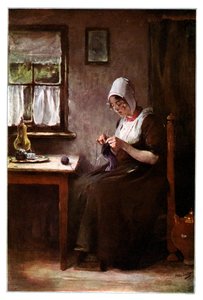 Knitting Fisherwoman by Hobbe Smith