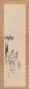 Puppeteer, 19th century by Hokuba