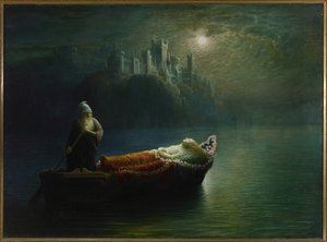 The Death of Elaine by Homer Watson