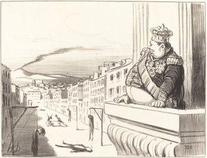 In Naples - The Best of Kings... (2nd plate) by Honoré Daumier