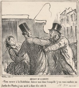 Abusing freedom by Honoré Daumier