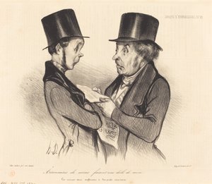 Mine Shareholders... by Honoré Daumier