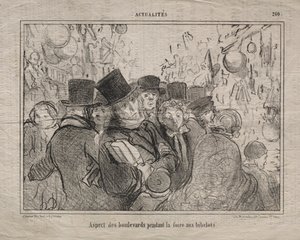 Actualities (No. 260): View of Boulevards During a Market for Trinkets by Honoré Daumier