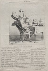 Actualities (No. 43): March without Lent by Honoré Daumier