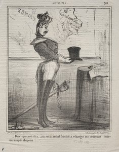 Actualities No. 249: They Say That I Will Soon Be Reduced to Exchanging My Crown... by Honoré Daumier
