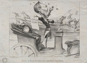 The Arrival in Alsace of the Extraordinary Commissioner, Coco Romieu, 1850 by Honoré Daumier