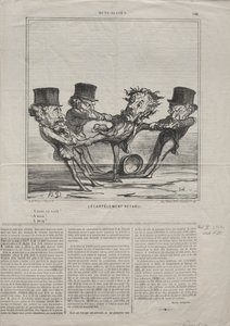 Actualities No. 98: The quartering reinstated, 1869 by Honoré Daumier