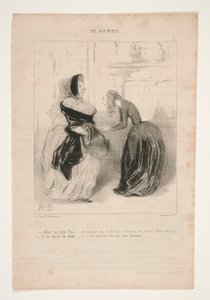 Adieu my dear Flora by Honoré Daumier