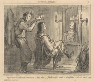 Agamemnon Being Crowned Behind Closed Doors by Honoré Daumier