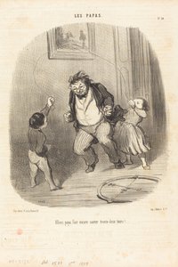 Come on, Dad... Again... Thirty-two Laps!... by Honoré Daumier